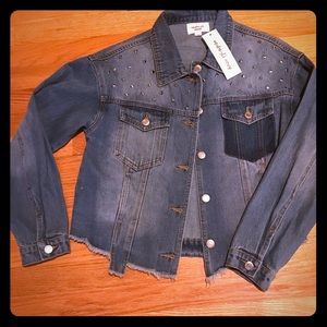 NWT Midnight Muse Oversized Denim Jacket size s/m